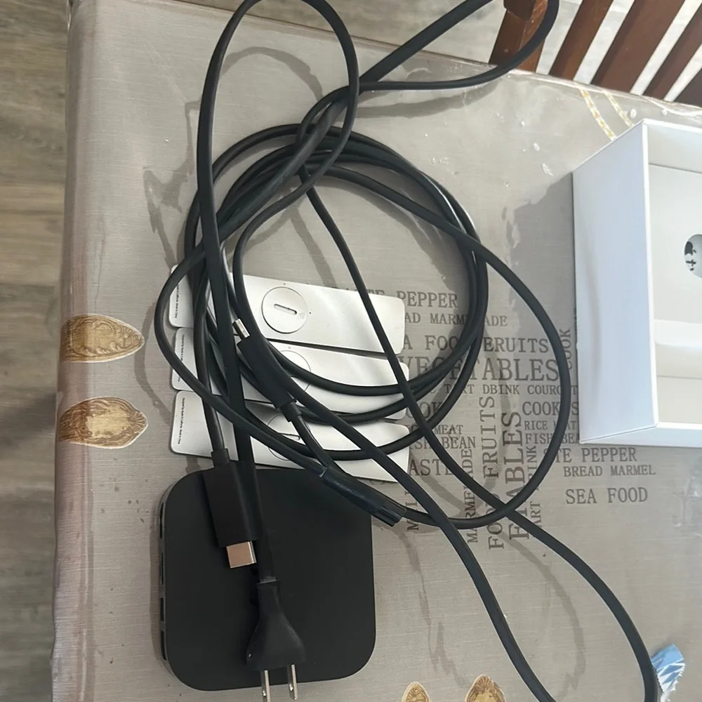 Apple TV Console with Remote - Black and Silver Apple TV 3 serial no